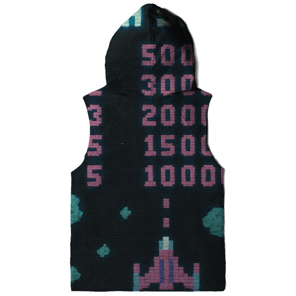 Aged Arcade Starfighter Score Screen designer hoodies