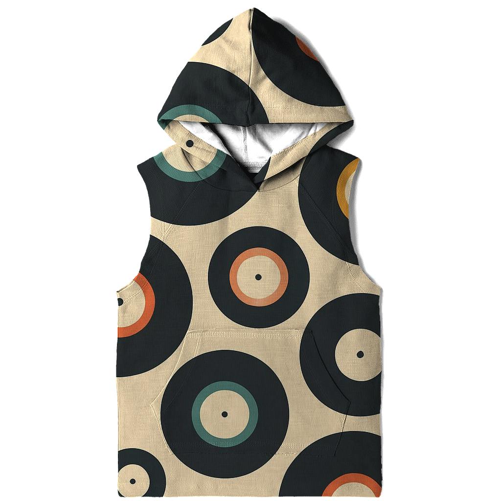 Vinyl Record Label Rings Pattern hoodies fashion