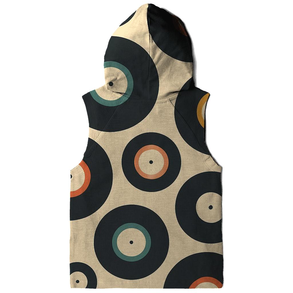 Vinyl Record Label Rings Pattern hoodies fashion