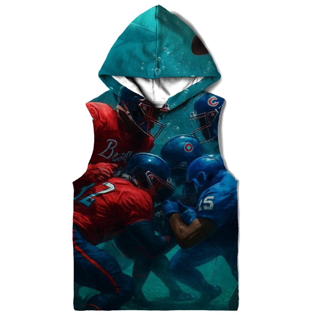 Underwater Bubble Dome Battle Braves Versus Cubs zip-up hoodies