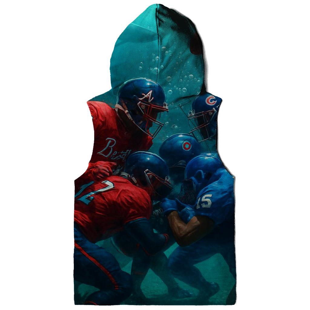 Underwater Bubble Dome Battle Braves Versus Cubs zip-up hoodies