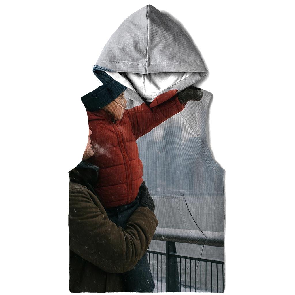January Snowfall From Riverside Park South Over Hudson lightweight hoodies
