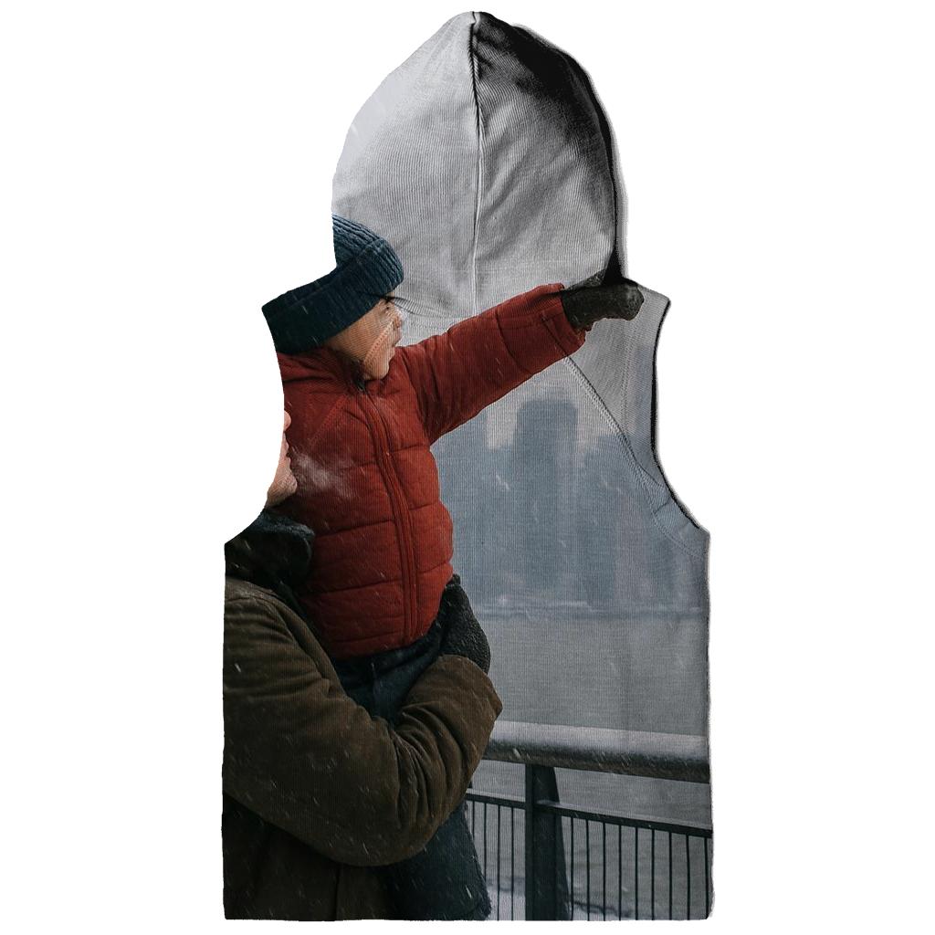 January Snowfall From Riverside Park South Over Hudson lightweight hoodies
