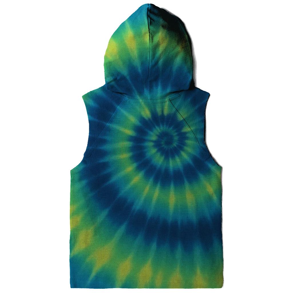 Over Dyed Time Vortex Spiral graphic hoodies