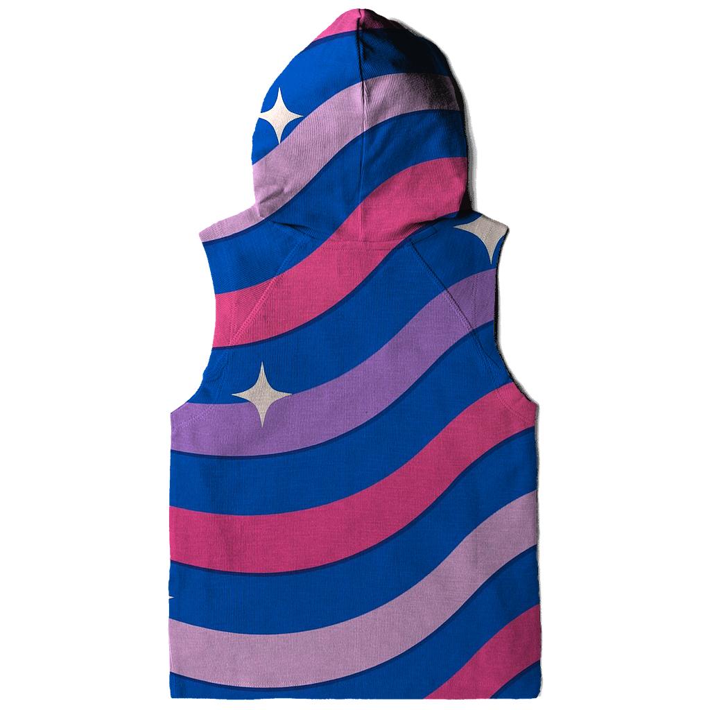 Roller Rink Neon Floor Waves lightweight hoodies