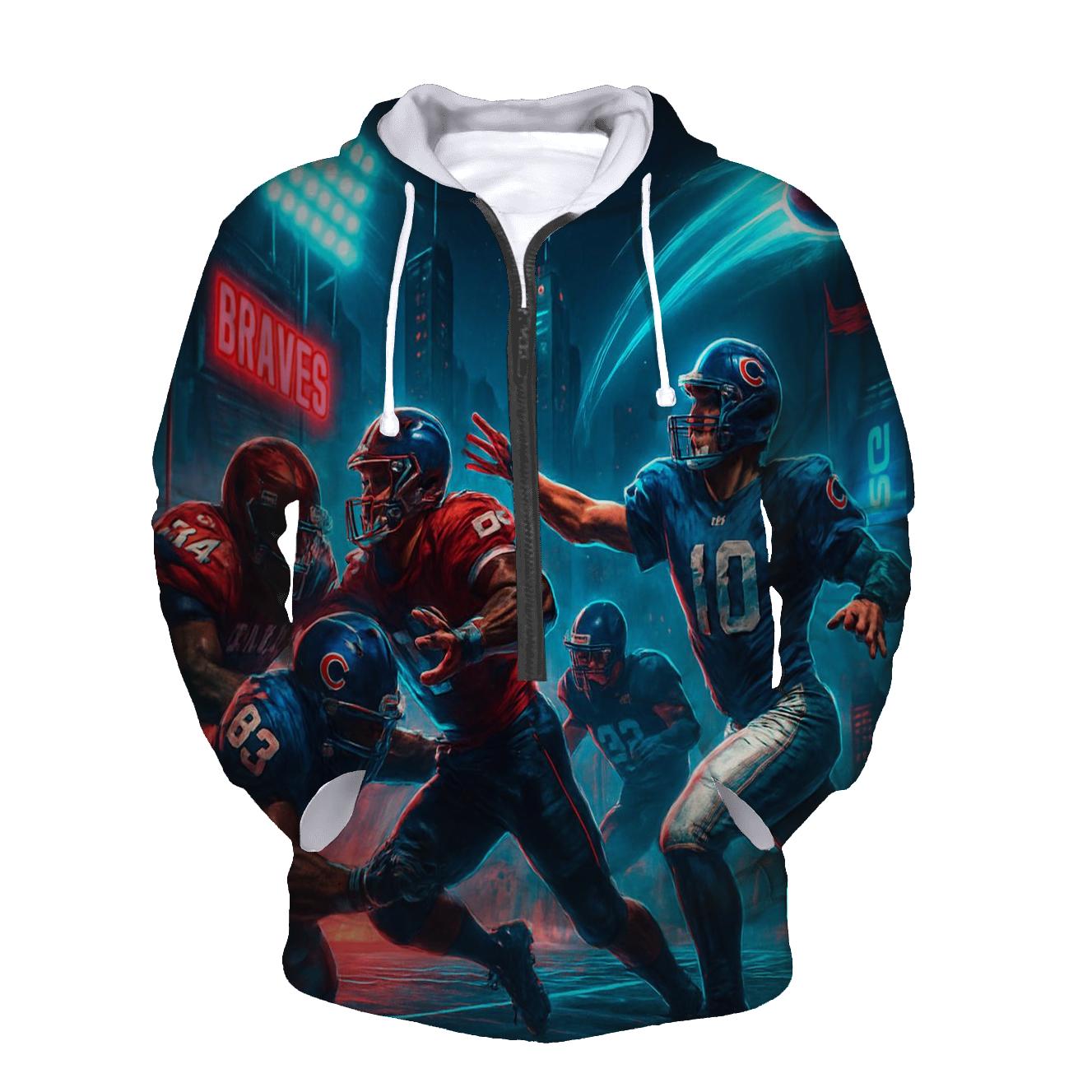 Neon Skyline Scrimmage Braves Versus Cubs hoodie styles