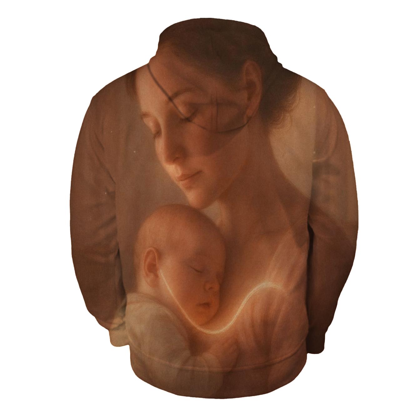 The Heartbeat Lullaby A Rhythm Learned Before Words zip-up hoodies