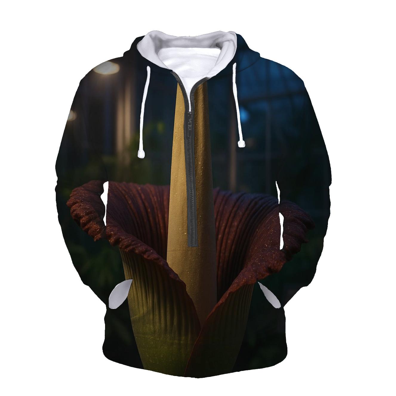Titan Arum Bloom Night Watch In A Glasshouse premium hoodies