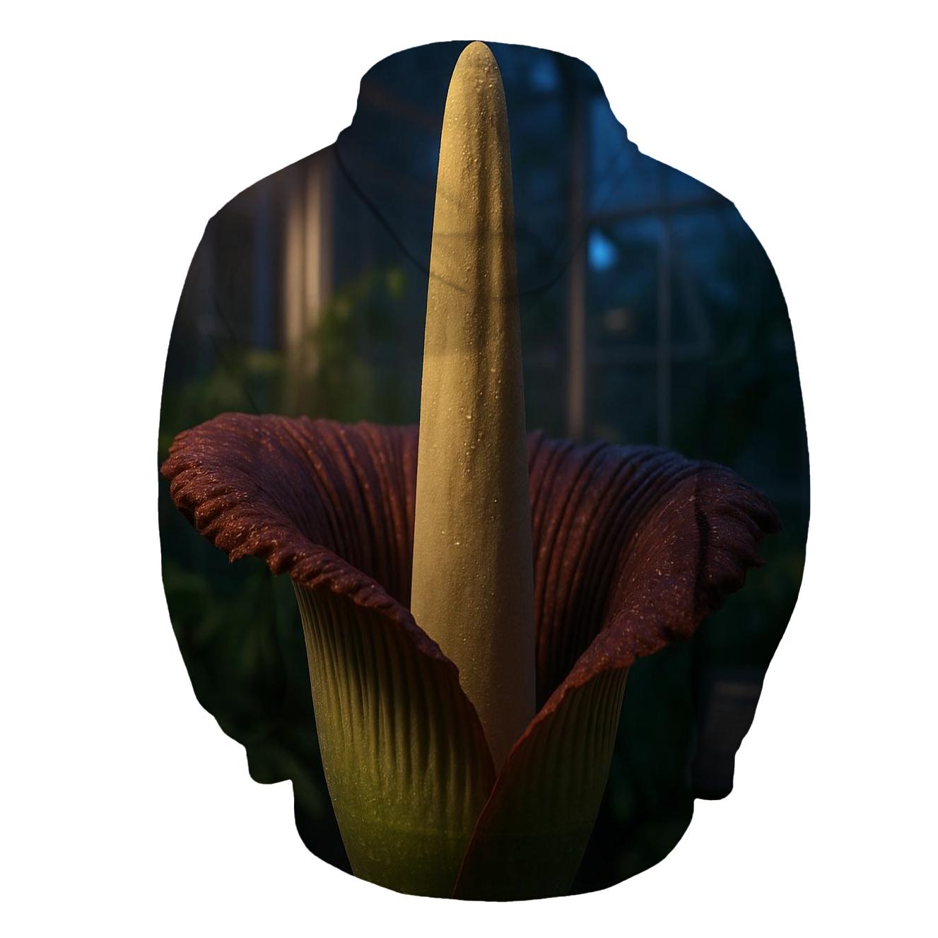 Titan Arum Bloom Night Watch In A Glasshouse premium hoodies