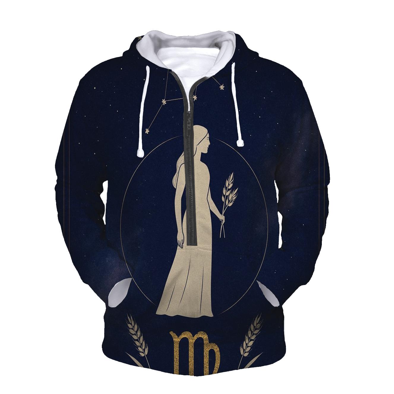 Virgo Alchemical Harvest Star Chart custom hoodies