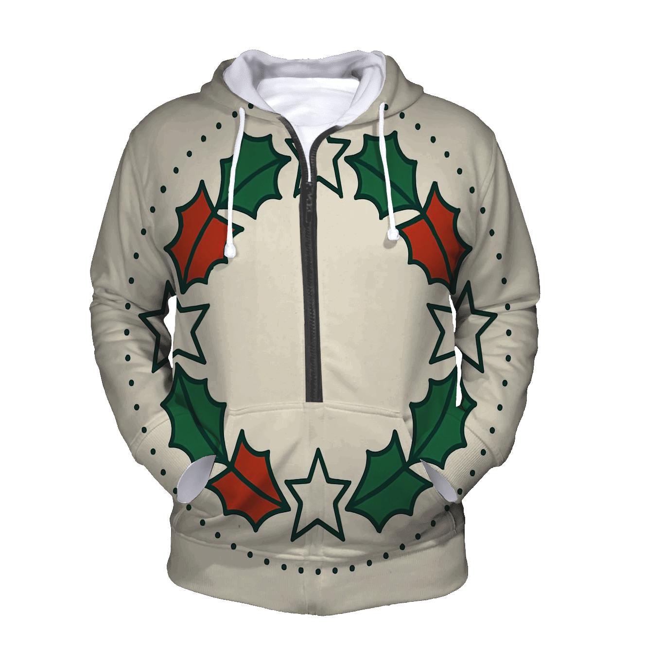 Celestial Holly Star Wreath hoodie styles
