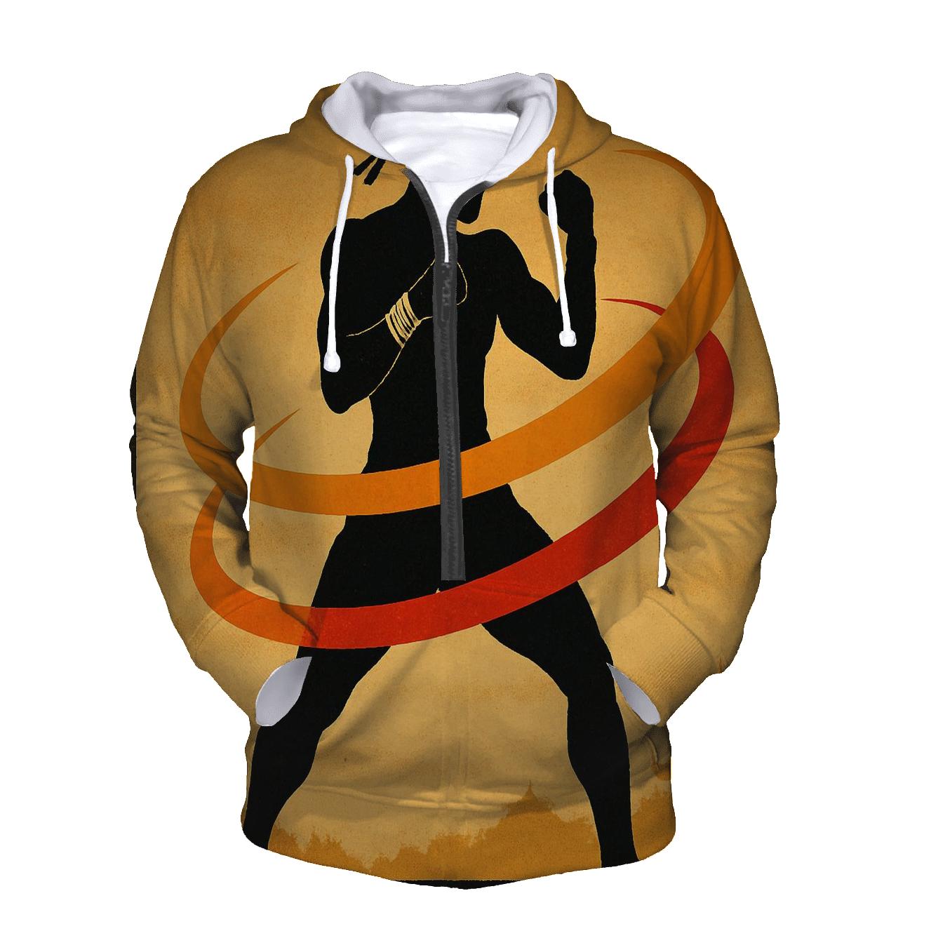 Desert Muay Thai Orbit printed hoodies