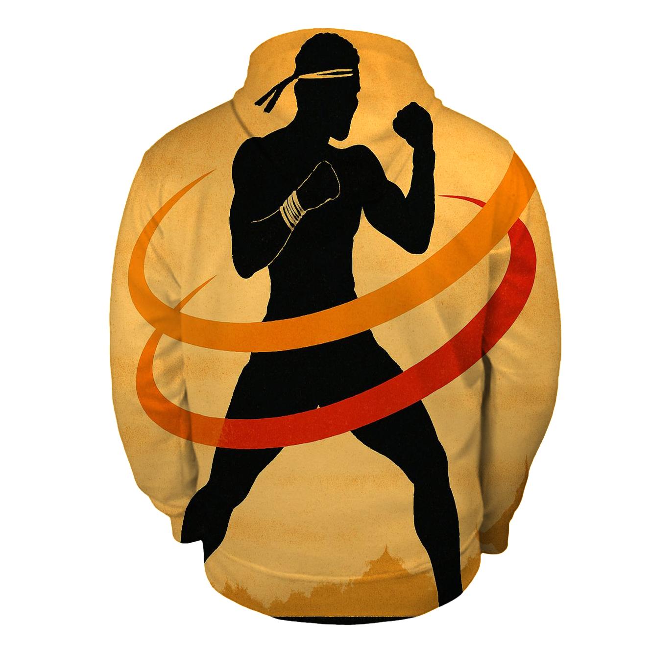 Desert Muay Thai Orbit printed hoodies