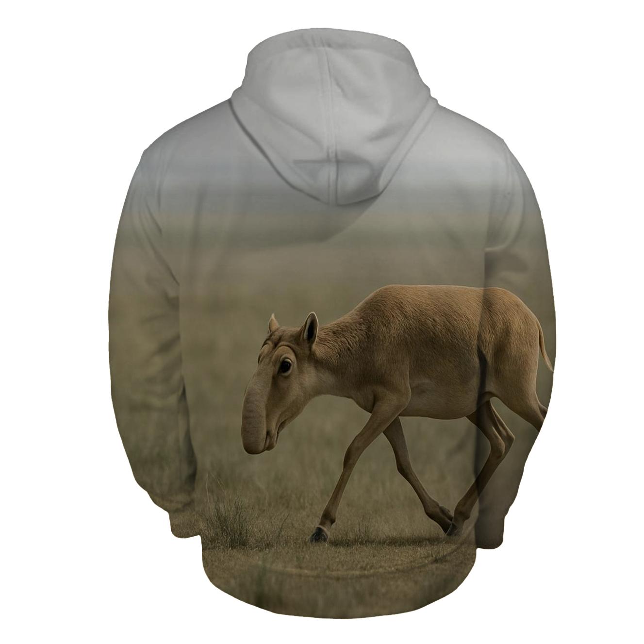 Steppe Mirages Saiga Antelope hoodie styles
