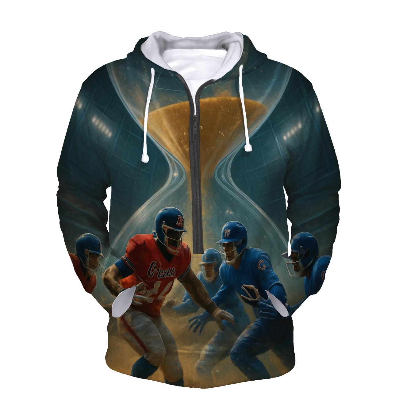 Frozen Time Huddle Braves Versus Cubs designer hoodies