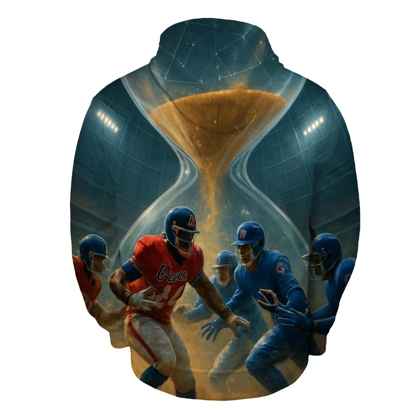 Frozen Time Huddle Braves Versus Cubs designer hoodies