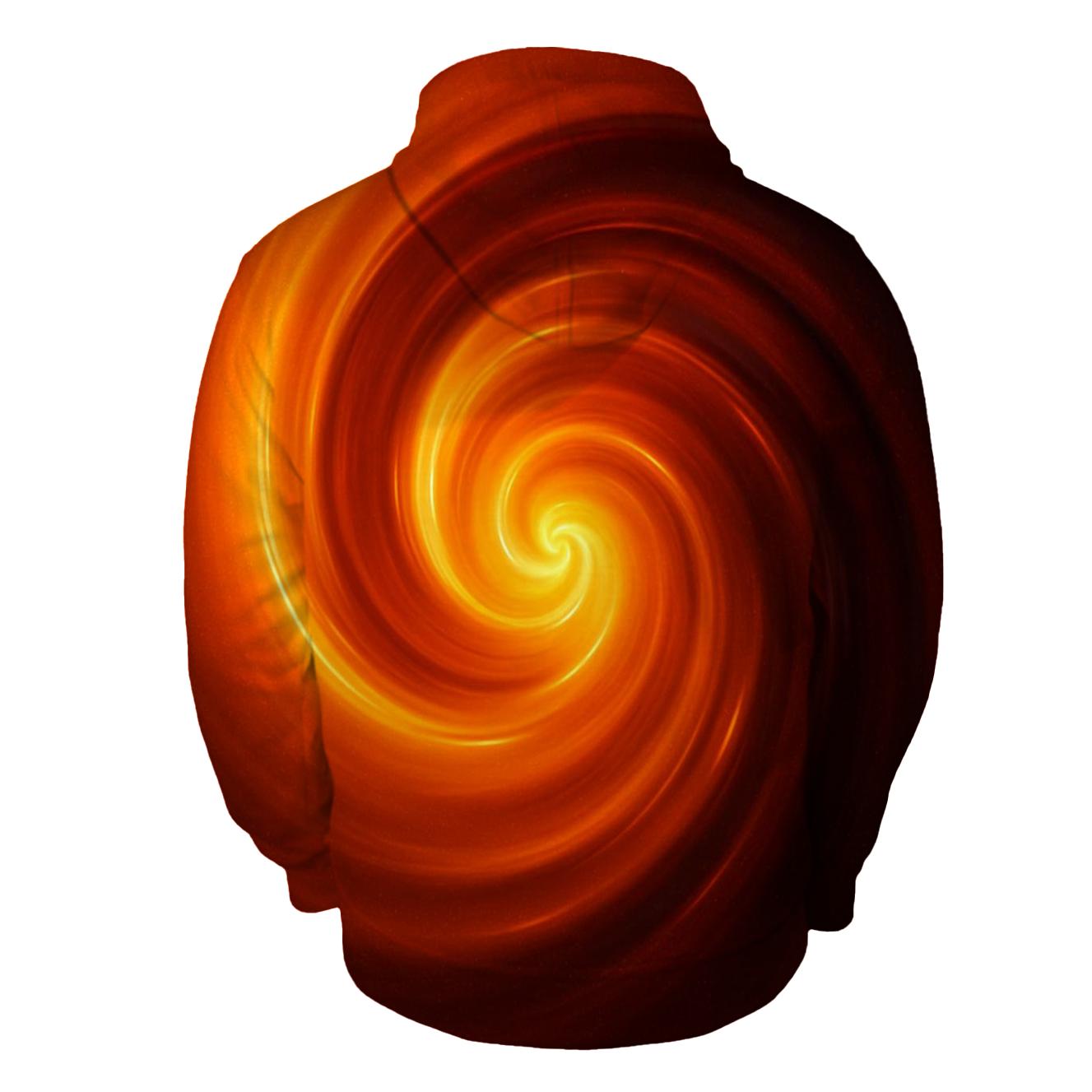 Molten Amber Vortex Gradient custom hoodies