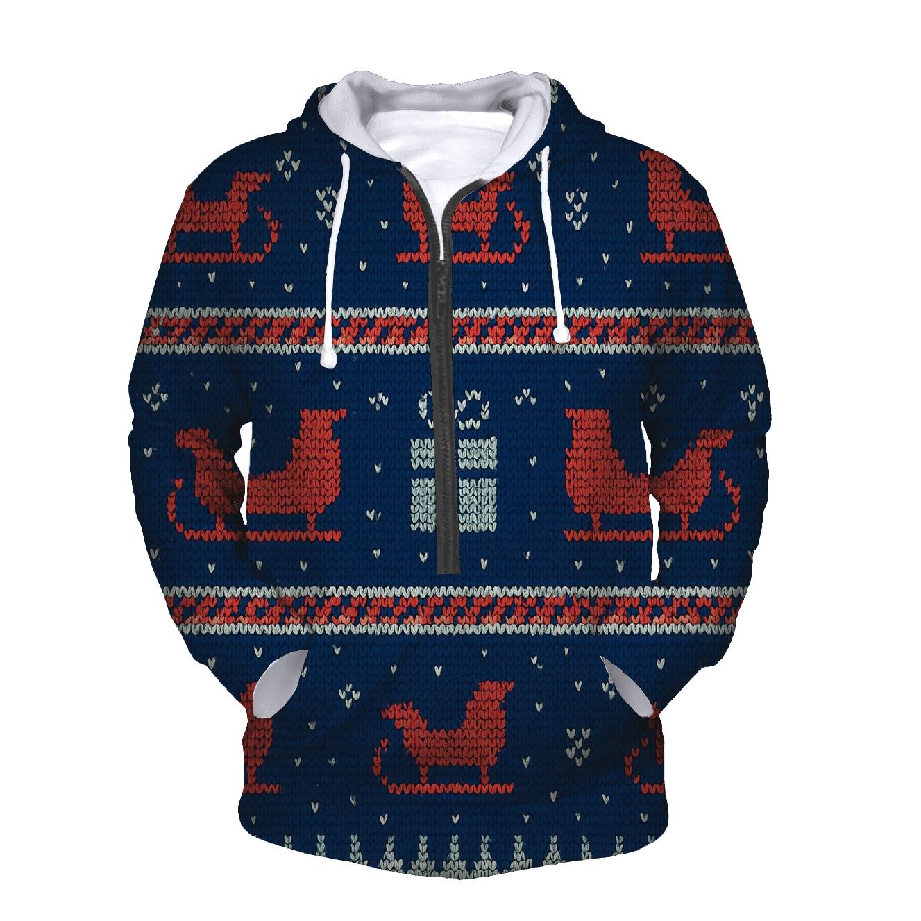 Aurora Sleigh Speedway Pattern pullover hoodies