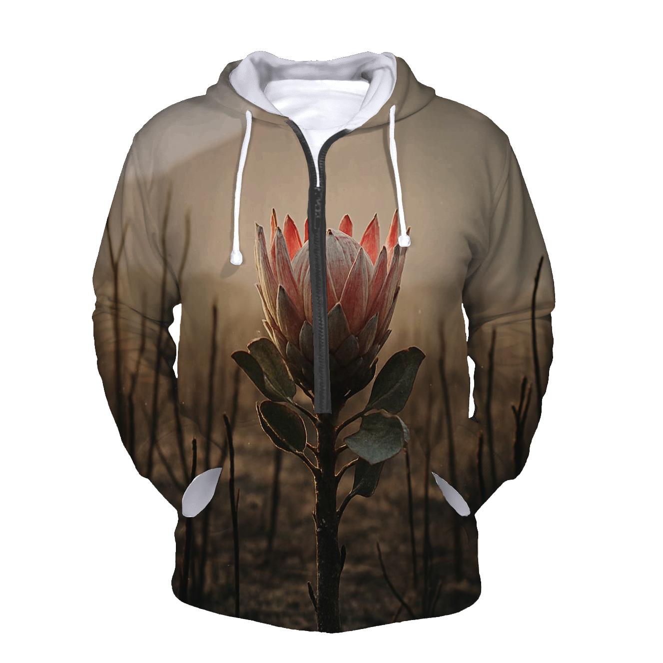 Fynbos Protea After A Coastal Fire hoodie designs