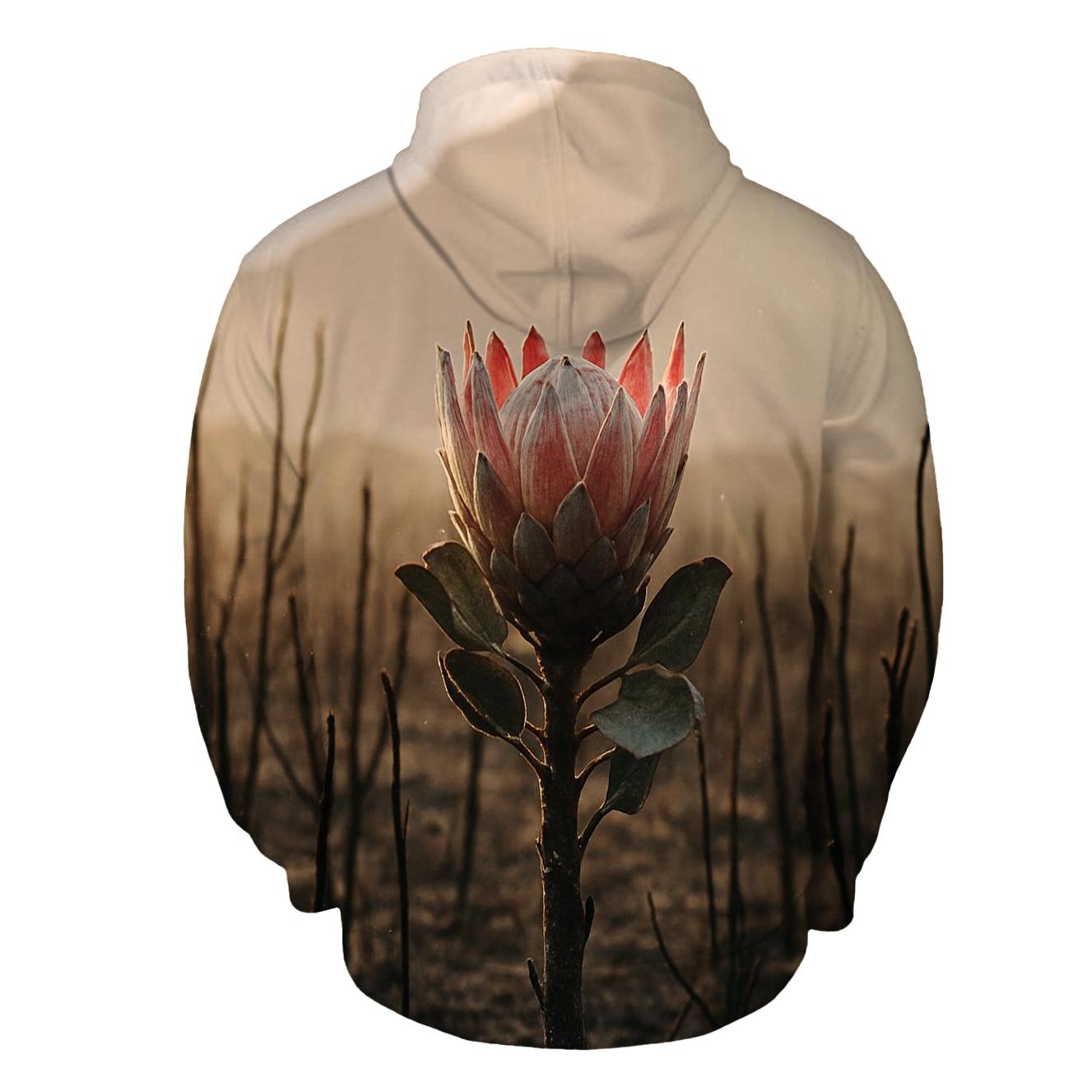 Fynbos Protea After A Coastal Fire hoodie designs