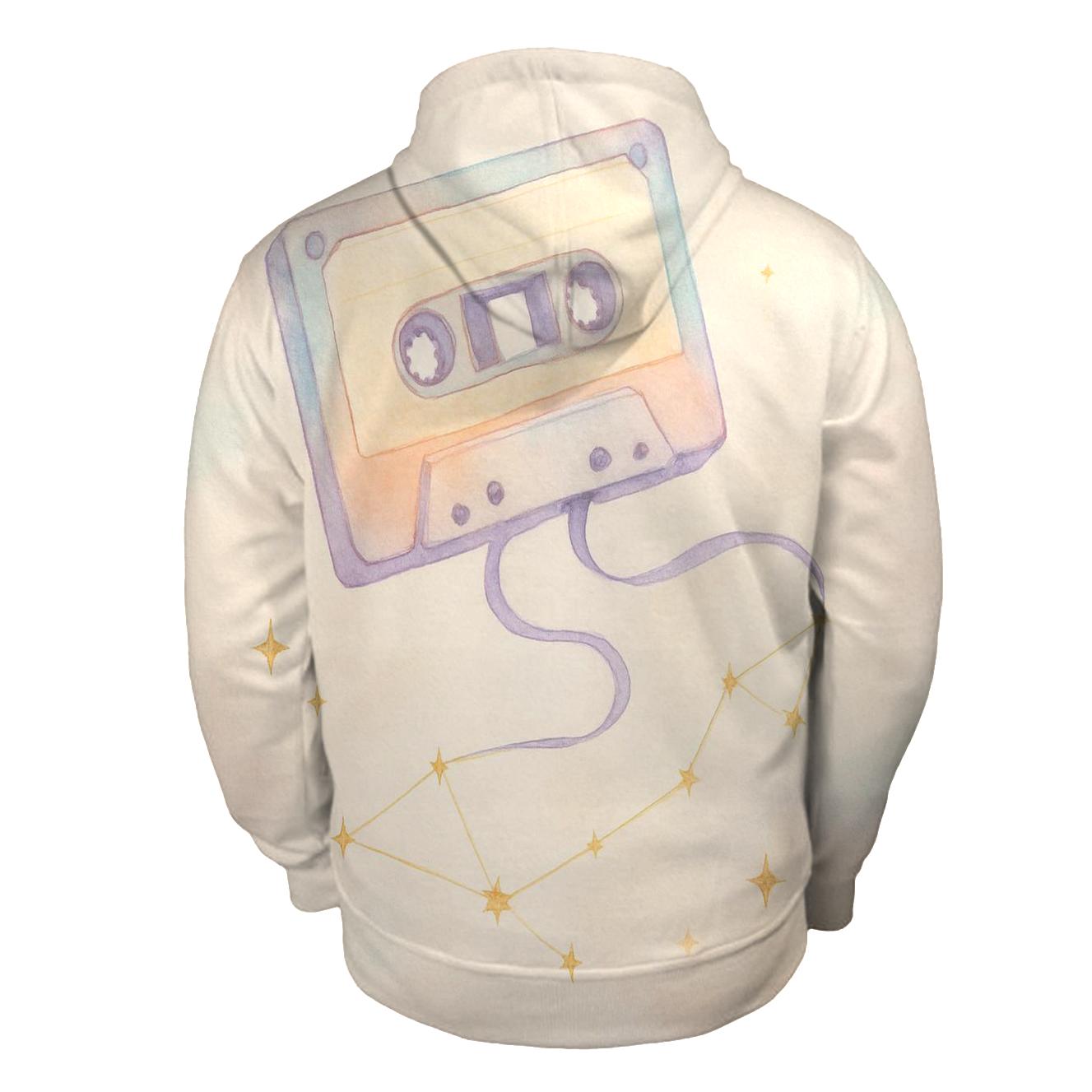 Pastel Cassette Constellation premium hoodies