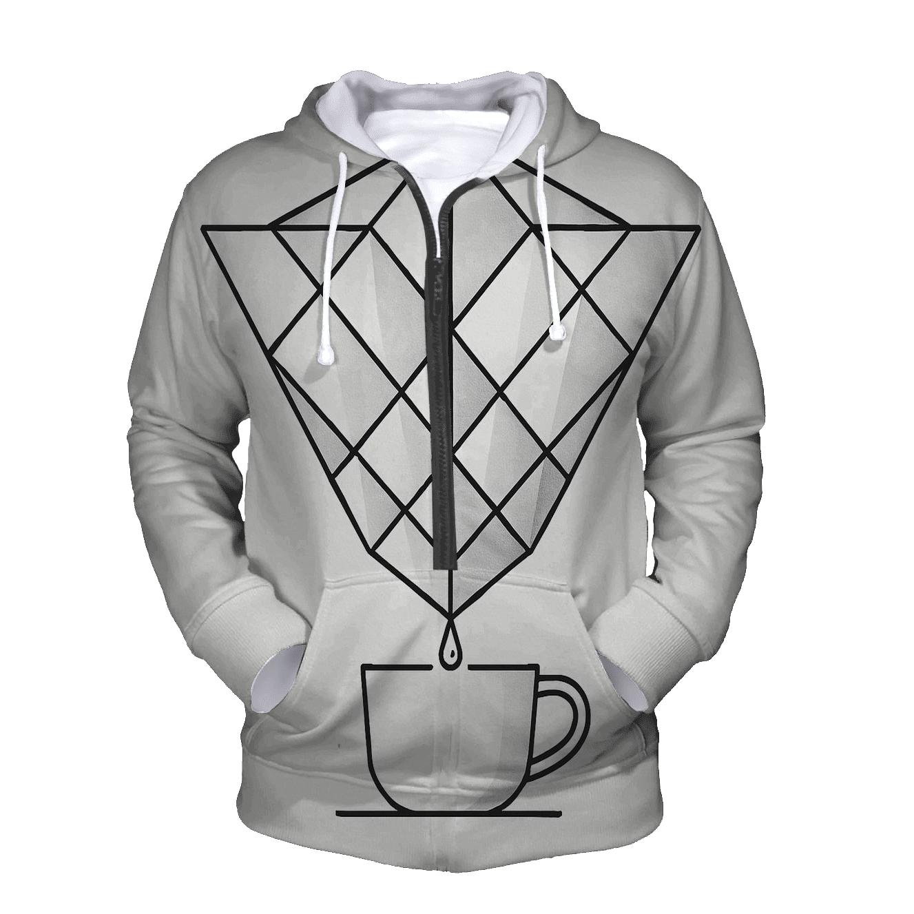 Filter Fold Geometry hoodie styles