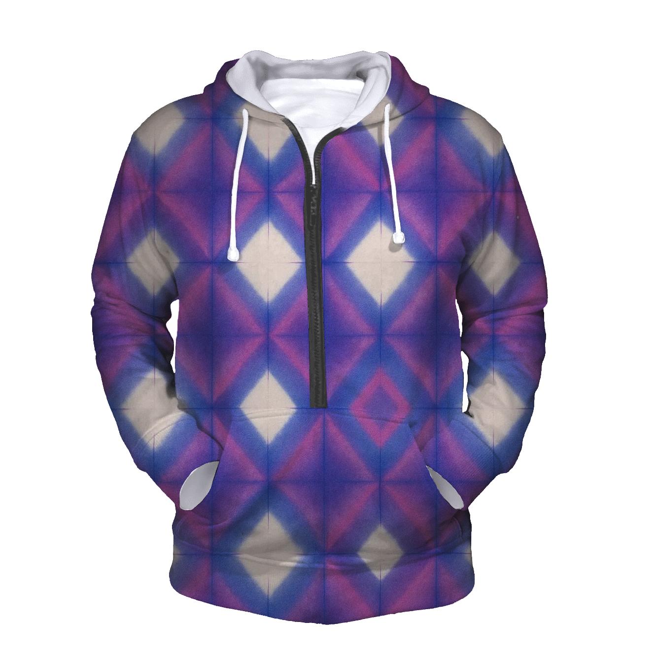Itajime Nebula Clamp Grid printed hoodies