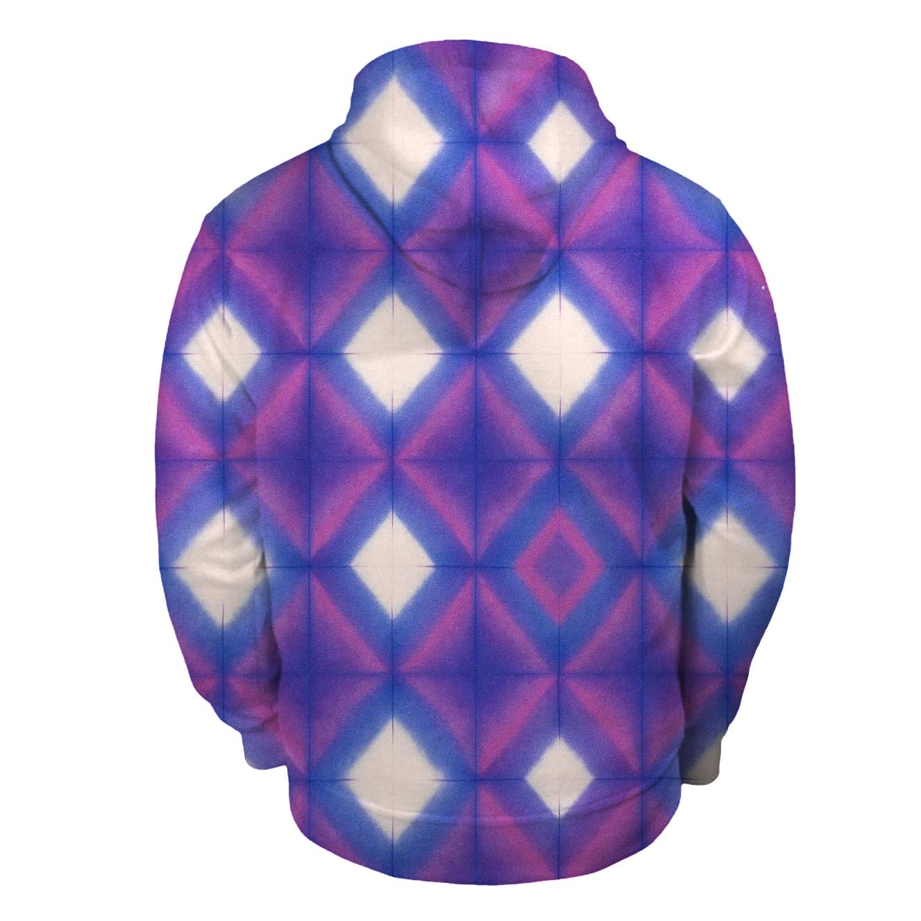 Itajime Nebula Clamp Grid printed hoodies