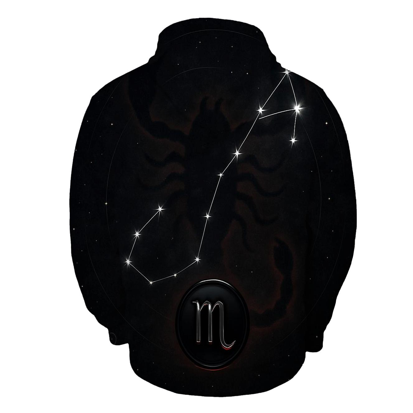 Scorpio Retrograde Shadow Constellation Emblem hoodie styles