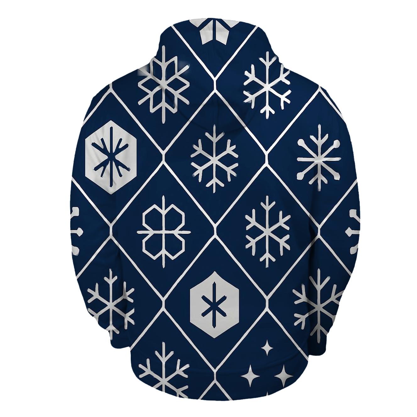 Snowflake Constellation Quilt graphic hoodies