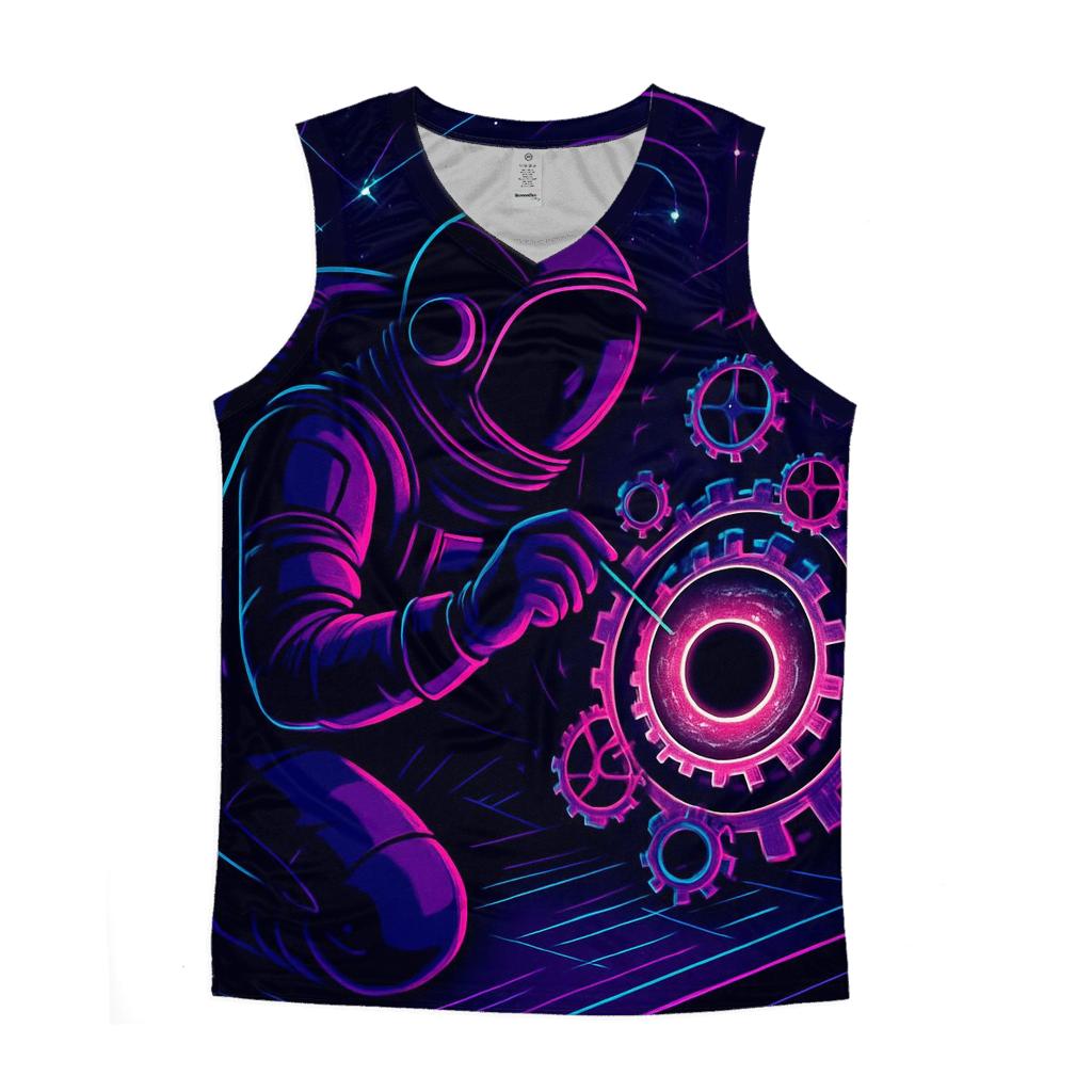 The Clockmaker Of Event Horizon Alley sports performance tank tops