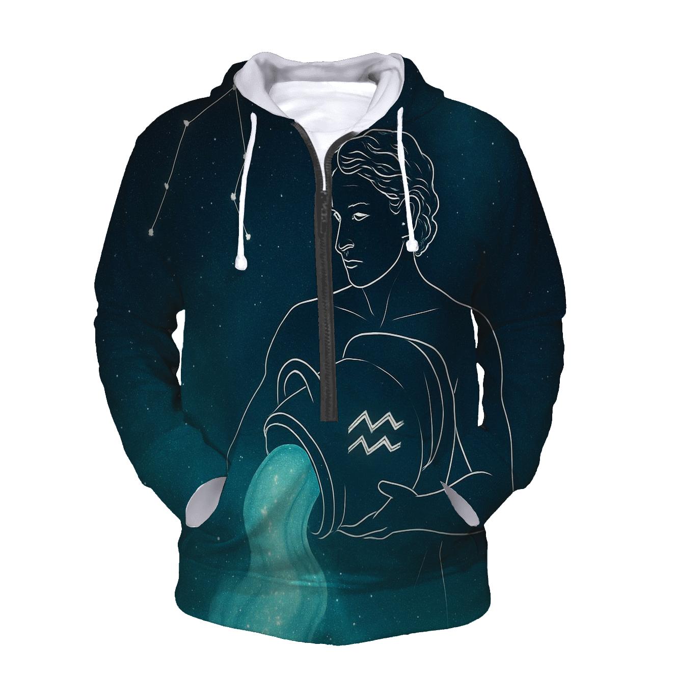 Aquarius Water Bearer Nebula Pour Over hoodie designs