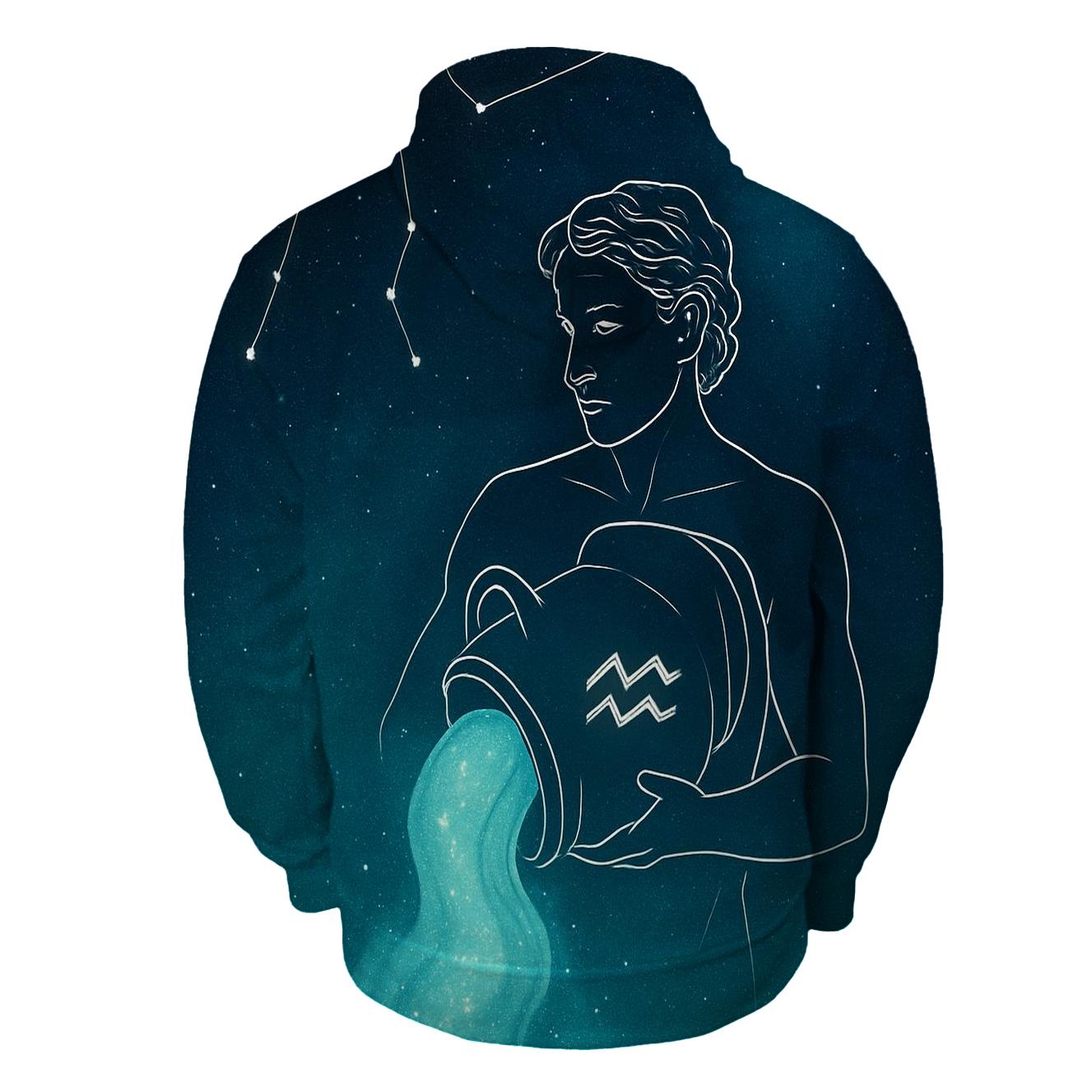 Aquarius Water Bearer Nebula Pour Over hoodie designs