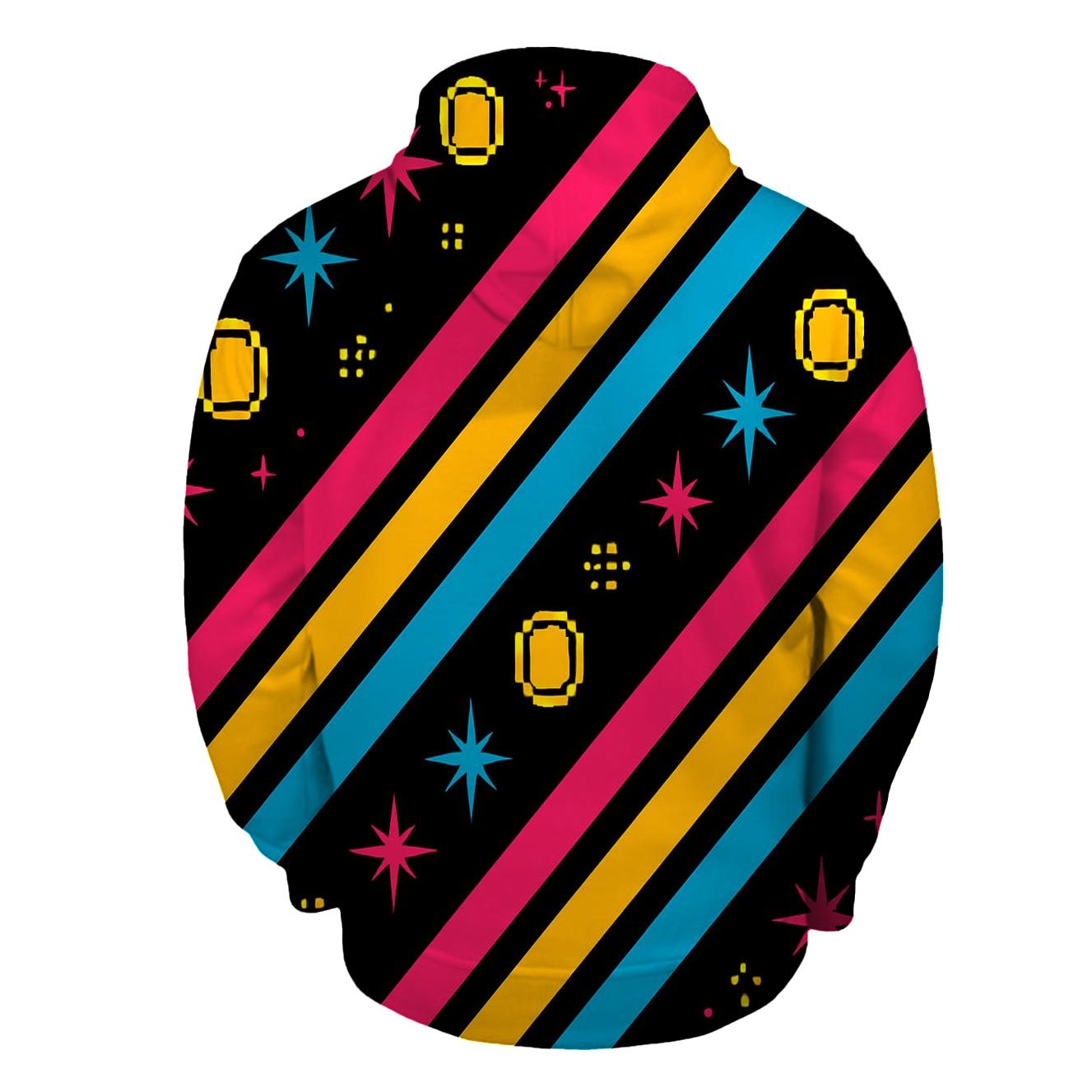 Arcade Cabinet Side Art Stripes hoodie designs