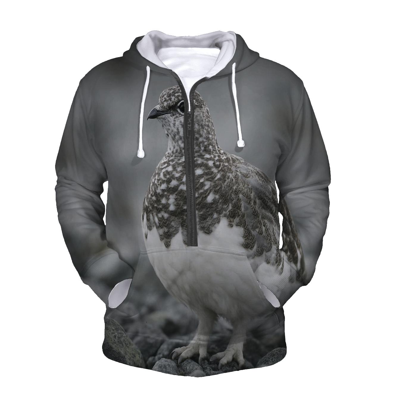 Lichen Stillness Rock Ptarmigan custom hoodies