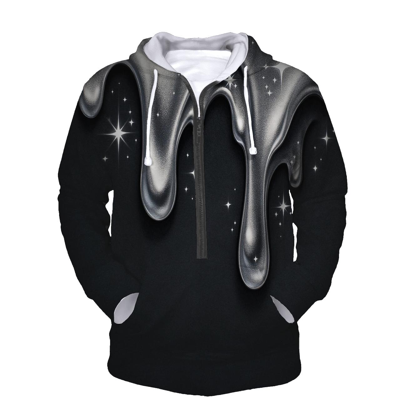 Silver Charcoal Starforge Drips hoodie styles