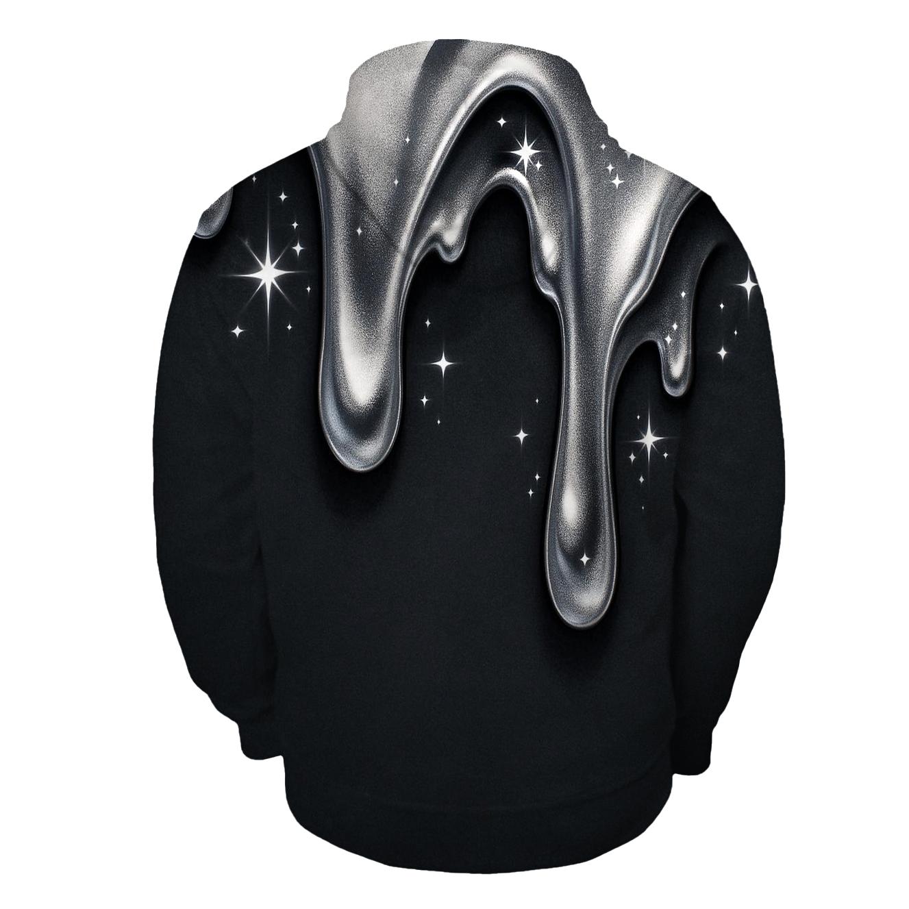 Silver Charcoal Starforge Drips hoodie styles