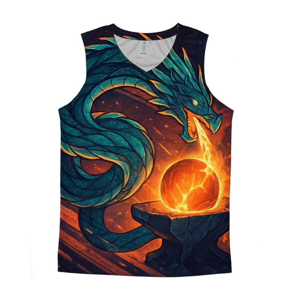 Aurora Forge Of The Star Dragon graphic print tank tops