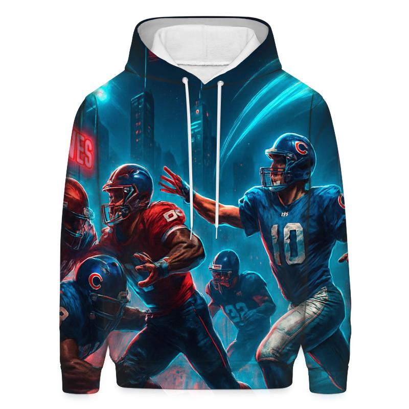 Neon Skyline Scrimmage Braves Versus Cubs hoodie trends