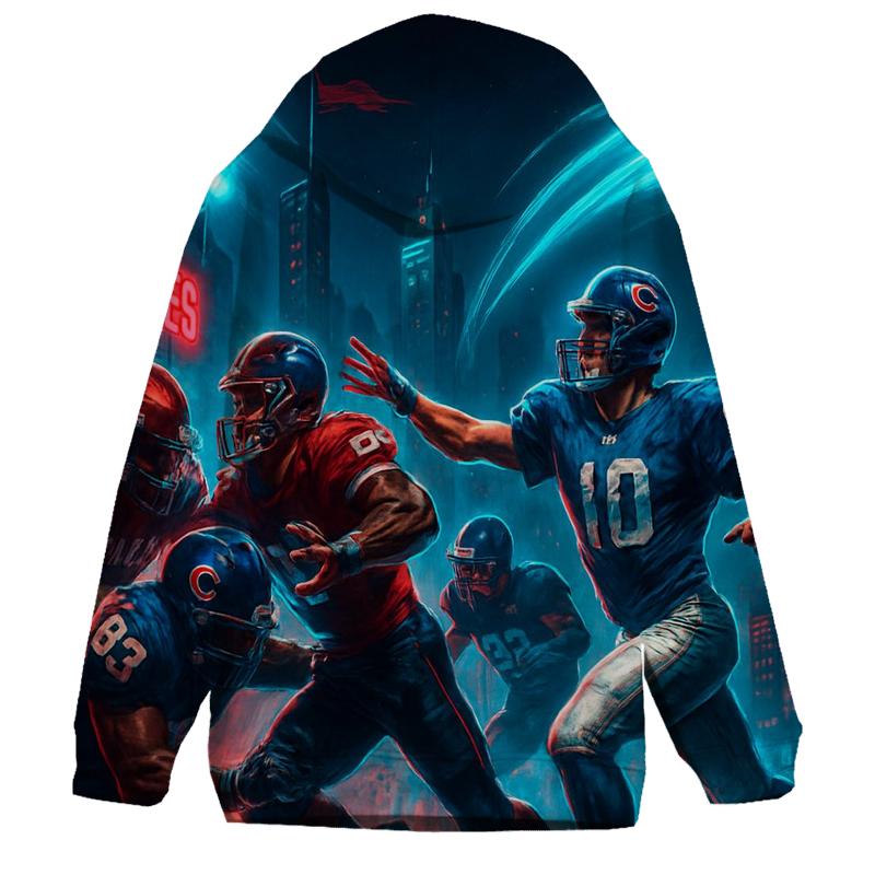 Neon Skyline Scrimmage Braves Versus Cubs hoodie trends