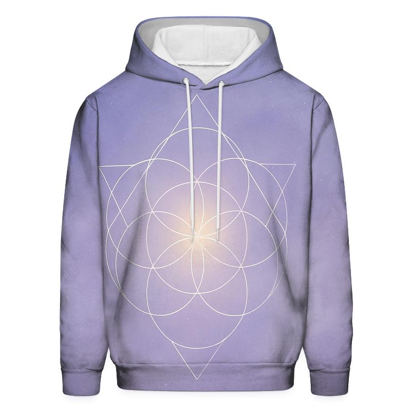Luminous Breath Geometry heavyweight hoodies
