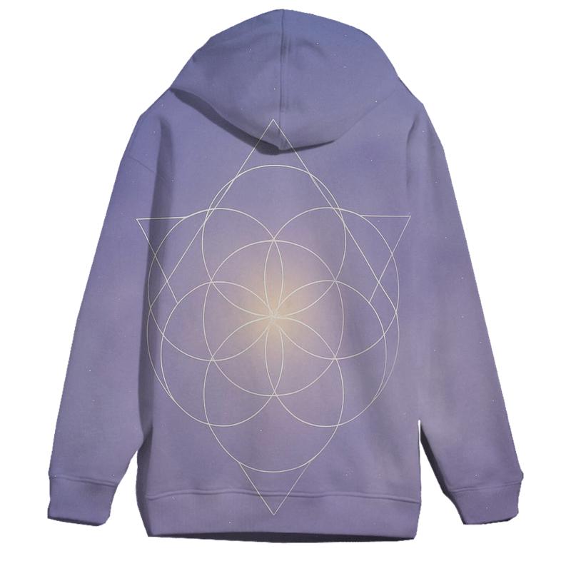 Luminous Breath Geometry heavyweight hoodies