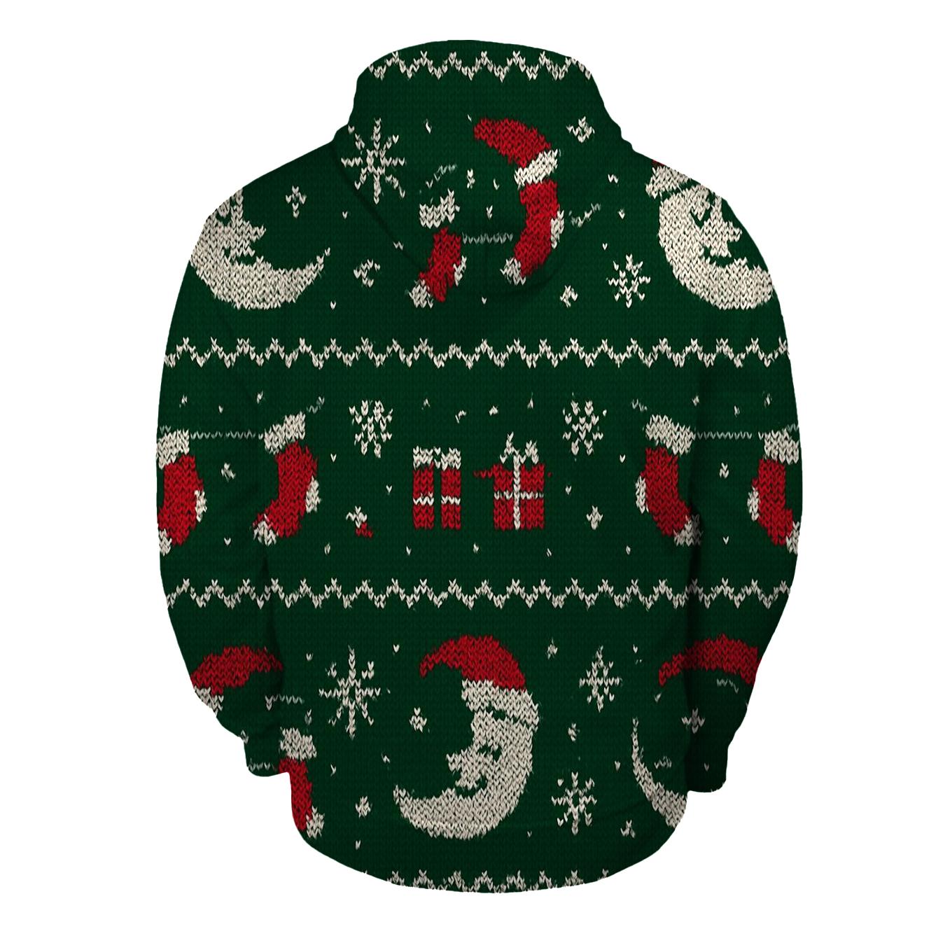 Moon Phase Stocking Garland Pattern premium hoodies
