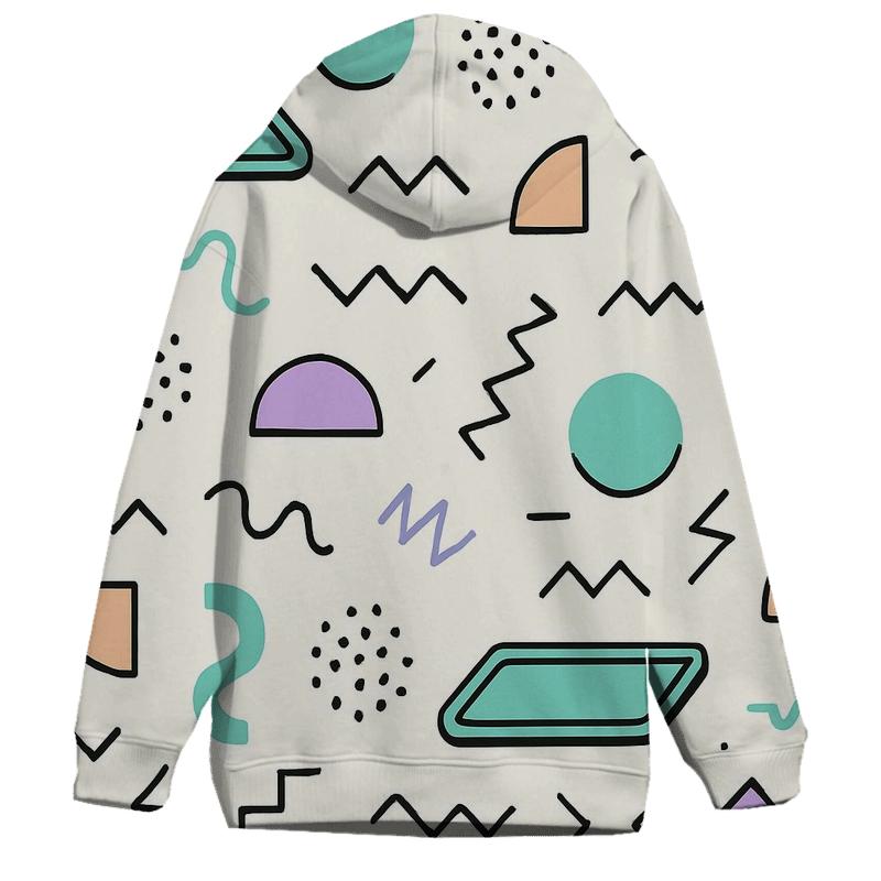 Mall Food Court Geometric Memphis hoodie styles