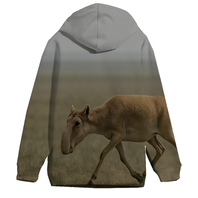 Steppe Mirages Saiga Antelope premium hoodies