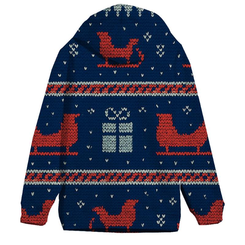 Aurora Sleigh Speedway Pattern pullover hoodies