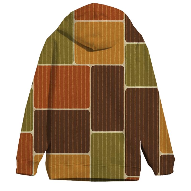 Groovy Corduroy Patchwork Panels designer hoodies