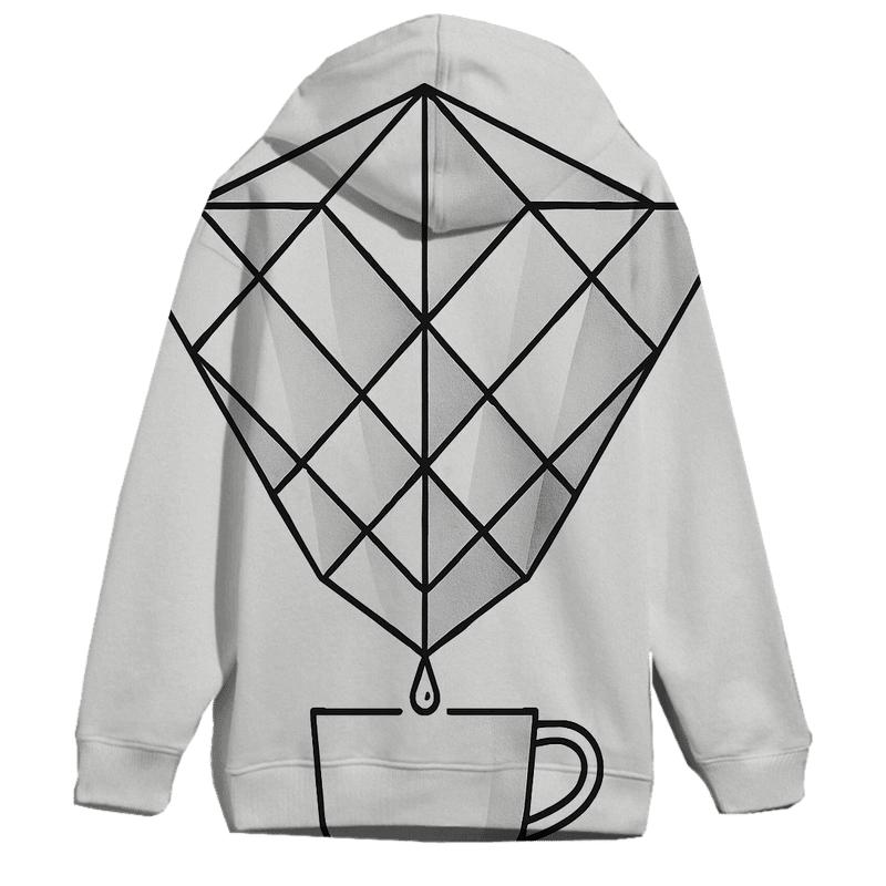 Filter Fold Geometry graphic hoodies
