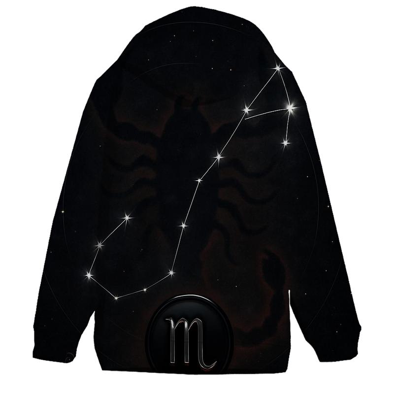 Scorpio Retrograde Shadow Constellation Emblem hoodie styles