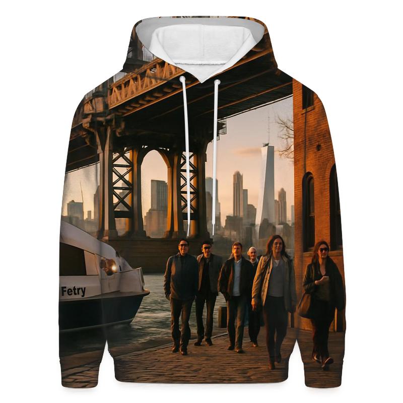 Fulton Ferry Landing Golden Hour Commuter Crossing hoodies fashion